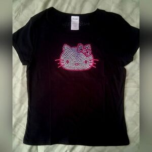 Vintage - Beaded Hello Kitty Cotton Tee - Size S